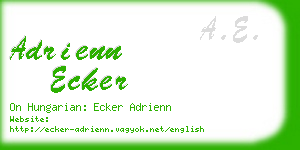 adrienn ecker business card